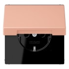 JUNG - SCHUKO Steckdose, 16 A 250 V ~, Klappdeckel, Serie LS, rose clair