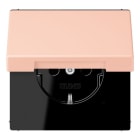 JUNG - SCHUKO Steckdose, 16 A 250 V ~, Klappdeckel, Serie LS, l'ocre rouge clair