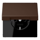JUNG - SCHUKO Steckdose, 16 A 250 V ~, Klappdeckel, Serie LS, terre d'ombre brûlée 31