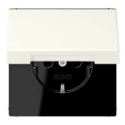 JUNG - SCHUKO Steckdose, 16 A 250 V ~, Klappdeckel, Serie LS, blanc ivoire