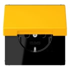 JUNG - SCHUKO Steckdose, 16 A 250 V ~, Klappdeckel, Serie LS, le jaune vif