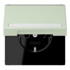 JUNG - SCHUKO Steckdose, 16 A 250 V ~,SchriftfeldSAFETY+, Klappdeckel, vert an