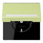 JUNG - SCHUKO Steckdose, 16 A 250 V ~,SchriftfeldSAFETY+, Klappdeckel, vert ja