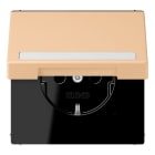 JUNG - SCHUKO Steckdose, 16 A 250 V ~,SchriftfeldSAFETY+, Klappdeckel, terre s