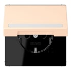 JUNG - SCHUKO Steckdose, 16 A 250 V ~,SchriftfeldSAFETY+, Klappdeckel, terre s