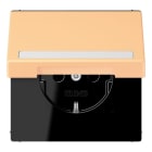 JUNG - SCHUKO Steckdose, 16 A 250 V ~,SchriftfeldSAFETY+, Klappdeckel, terre s