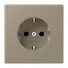 JUNG - SCHUKO Steckdose, 16 A 250 V ~, SAFETY+, Serie LS, ombre naturelle moyenne