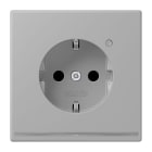 JUNG - SCHUKO Steckdose, 16 A 250 V ~, Orientierungslicht,SAFETY+, Serie LS, gris moyen