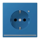 JUNG - SCHUKO Steckdose, 16 A 250 V ~, Orientierungslicht,SAFETY+, bleu céruléen 31