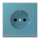 JUNG - SCHUKO Steckdose, 16 A 250 V ~, Orientierungslicht,SAFETY+, céruléen vif