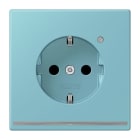 JUNG - SCHUKO Steckdose, 16 A 250 V ~, Orientierungslicht,SAFETY+, céruléen moyen