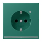 JUNG - SCHUKO Steckdose, 16 A 250 V ~, Orientierungslicht,SAFETY+, vert anglais