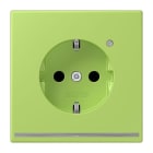 JUNG - SCHUKO Steckdose, 16 A 250 V ~, Orientierungslicht,SAFETY+, Serie LS, vert clair