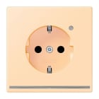 JUNG - SCHUKO Steckdose, 16 A 250 V ~, Orientierungslicht,SAFETY+, Serie LS, ocre