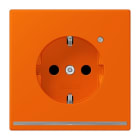 JUNG - SCHUKO Steckdose, 16 A 250 V ~, Orientierungslicht,SAFETY+, Serie LS, orange