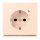 JUNG - SCHUKO Steckdose, 16 A 250 V ~, Orientierungslicht,SAFETY+, Serie LS, rose pâle
