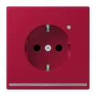 JUNG - SCHUKO Steckdose, 16 A 250 V ~, Orientierungslicht,SAFETY+, rouge carmin