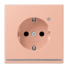 JUNG - SCHUKO Steckdose, 16 A 250 V ~, Orientierungslicht,SAFETY+, Serie LS, rose clair