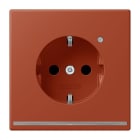 JUNG - SCHUKO Steckdose, 16 A 250 V ~, Orientierungslicht,SAFETY+, l'ocre rouge