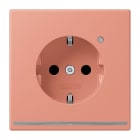 JUNG - SCHUKO Steckdose, 16 A 250 V ~, Orientierungslicht,SAFETY+, l'ocre rouge moyen