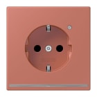 JUNG - SCHUKO Steckdose, 16 A 250 V ~, Orientierungslicht,SAFETY+, terre sienne brique