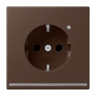 JUNG - SCHUKO Steckdose, 16 A 250 V ~, Orientierungslicht,SAFETY+, terre d'ombre brûlée 31