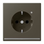 JUNG - SCHUKO Steckdose, 16 A 250 V ~, Orientierungslicht,SAFETY+, ombre naturelle 31