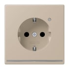 JUNG - SCHUKO Steckdose, 16 A 250 V ~, Orientierungslicht,SAFETY+, ombre naturelle claire