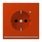 JUNG - SCHUKO Steckdose, 16 A 250 V ~, Orientierungslicht,SAFETY+, rouge vermillon 59
