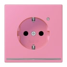 JUNG - SCHUKO Steckdose, 16 A 250 V ~, Orientierungslicht,SAFETY+, Serie LS, rose vif