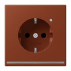 JUNG - SCHUKO Steckdose, 16 A 250 V ~, Orientierungslicht,SAFETY+, terre sienne brûlée 59