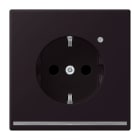 JUNG - SCHUKO Steckdose, 16 A 250 V ~, Orientierungslicht,SAFETY+, noir d'ivoire