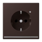 JUNG - SCHUKO Steckdose, 16 A 250 V ~, Orientierungslicht,SAFETY+, terre d’ombre brûlée 59
