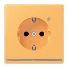 JUNG - SCHUKO Steckdose, 16 A 250 V ~, Orientierungslicht,SAFETY+, ocre jaune clair