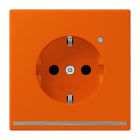 JUNG - SCHUKO Steckdose, 16 A 250 V ~, Orientierungslicht,SAFETY+, Serie LS, orange vif
