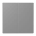 JUNG - LB-Management Taster 2fach, Duroplast lackiert, Serie LS, gris 31
