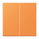 JUNG - LB-Management Taster 2fach, Duroplast lackiert, Serie LS, orange clair