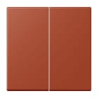 JUNG - LB-Management Taster 2fach, Duroplast lackiert, Serie LS, l'ocre rouge