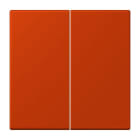 JUNG - LB-Management Taster 2fach, Duroplast lackiert, Serie LS, rouge vermillon 59
