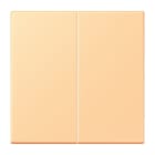 JUNG - LB-Management Taster 2fach, Duroplast lackiert, Serie LS, terre sienne claire 59