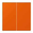 JUNG - LB-Management Taster 2fach, Duroplast lackiert, Serie LS, orange vif