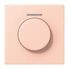 JUNG - Abdeckung mit Lichtleiter für KNX Drehsensor, Serie LS, l'ocre rouge clair