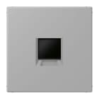 JUNG - Abdeckung (gerastet) für Modular-Jack-Steckbuchsen 1fach, Serie LS, gris moyen