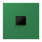 JUNG - Abdeckung (gerastet) für Modular-Jack-Steckbuchsen 1fach, Serie LS, vert foncé