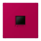 JUNG - Abdeckung (gerastet) für Modular-Jack-Steckbuchsen 1fach, Serie LS, rouge rubia