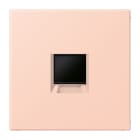 JUNG - Abdeckung für Modular-Jack-Steckbuchsen 1fach, Serie LS, l'ocre rouge clair