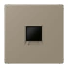 JUNG - Abdeckung für Modular-Jack-Steckbuchsen 1fach, Serie LS, ombre naturelle moyenn