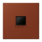 JUNG - Abdeckung für Modular-Jack-Steckbuchsen 1fach, Serie LS, terre sienne brûlée 59