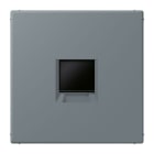 JUNG - Abdeckung (gerastet) für Modular-Jack-Steckbuchsen 1fach, Serie LS, gris 59