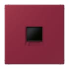 JUNG - Abdeckung (gerastet) für Modular-Jack-Steckbuchsen 1fach, Serie LS, le rubis